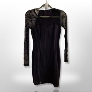 GUESS • Cocktail-hour Black Lace Mini Dress